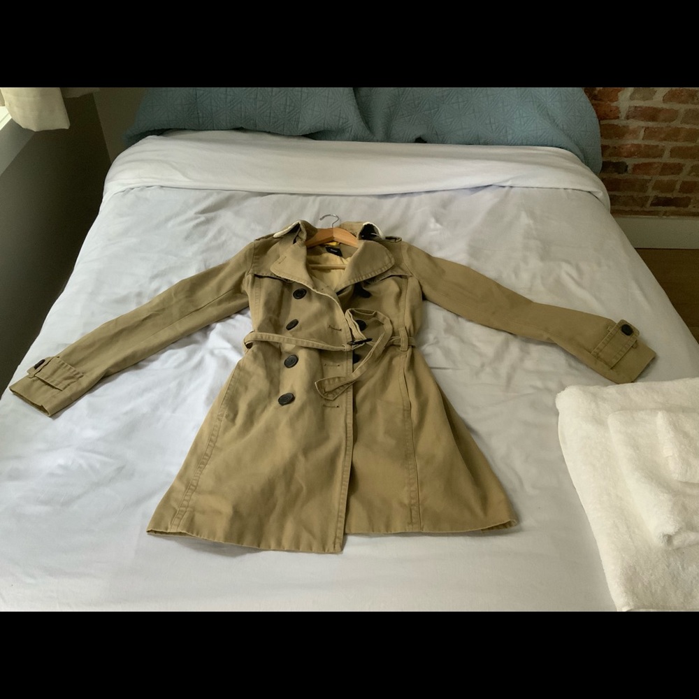 Gap Tranch Coat Tan Size XS